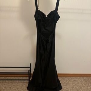 Sherri Hill Strapless Black Gown